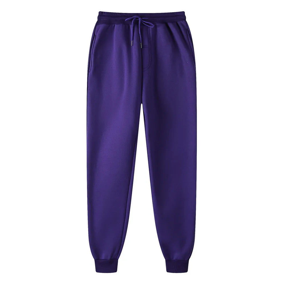 Men's Fleece-Lined Jogger Pants - Comfortable Casual Sweatpants