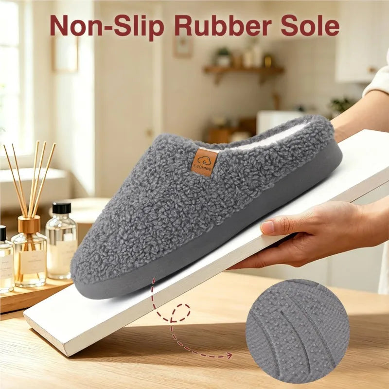 Women's Winter Memory Foam Slippers - Warm, Comfortable, Non-Slip