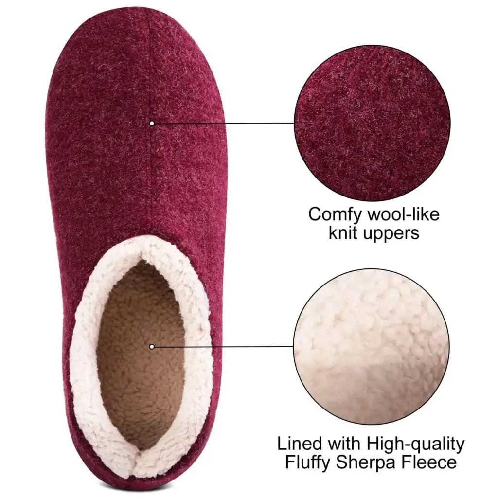 Asgard Women Winter Plush Slippers – Warm, Non-Slip & Cozy
