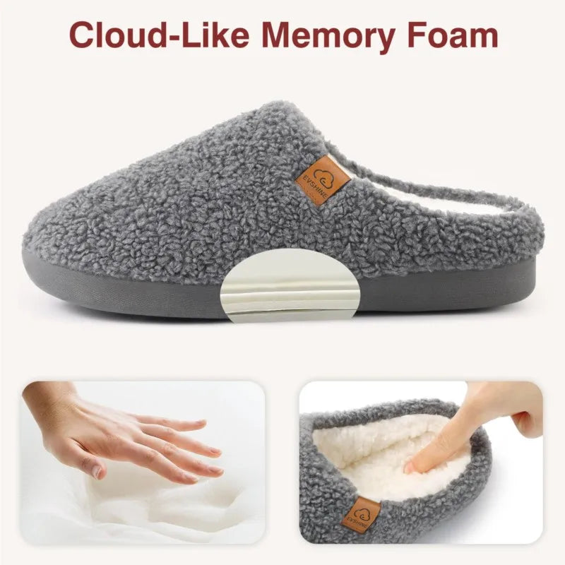 Women's Winter Memory Foam Slippers - Warm, Comfortable, Non-Slip