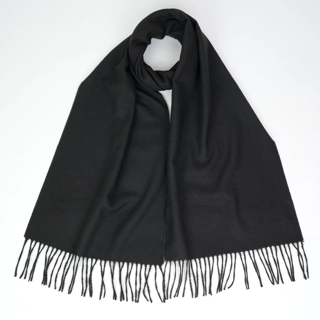 Men's Cashmere-Style Scarf – Soft Polyester, Windproof Design