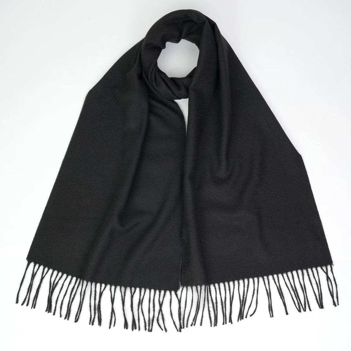 Men's Cashmere-Style Scarf – Soft Polyester, Windproof Design