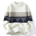 Men's O-Neck Cashmere Pullover Sweater - Warm Winter Knit