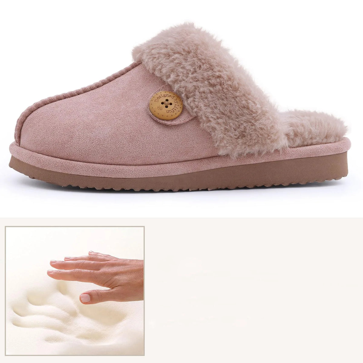 Asgard Women's Fur Fluffy Slippers - Warm Winter Indoor House Shoes