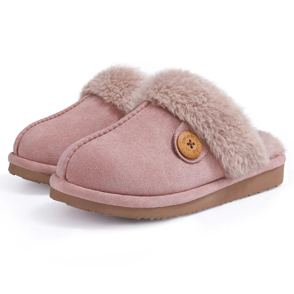 Asgard Women's Fur Fluffy Slippers - Warm Winter Indoor House Shoes