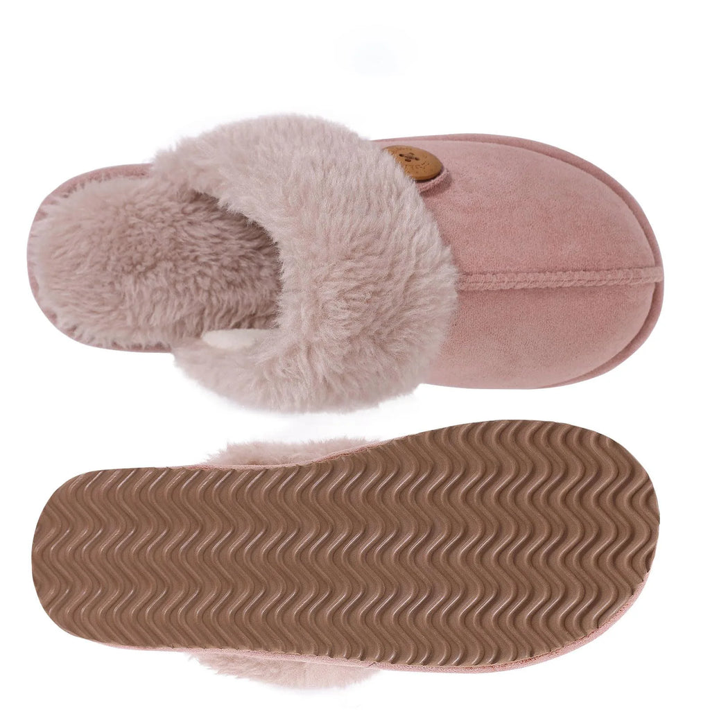 Asgard Women's Fur Fluffy Slippers - Warm Winter Indoor House Shoes