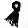 Men's Cashmere-Style Scarf – Soft Polyester, Windproof Design