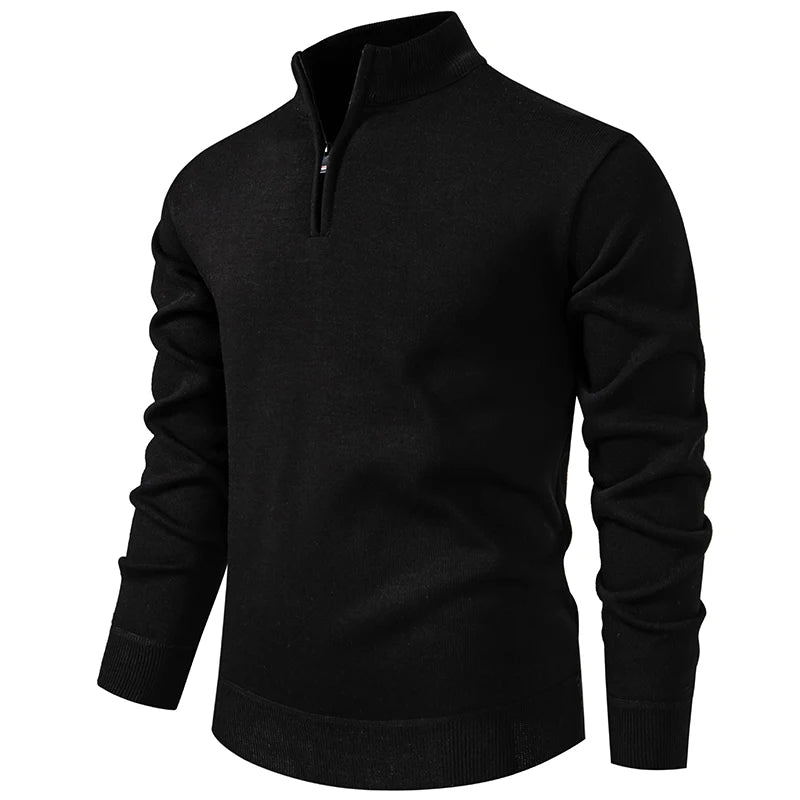 Men's Half Zip Knit Pullover Sweater - Warm Casual Fit